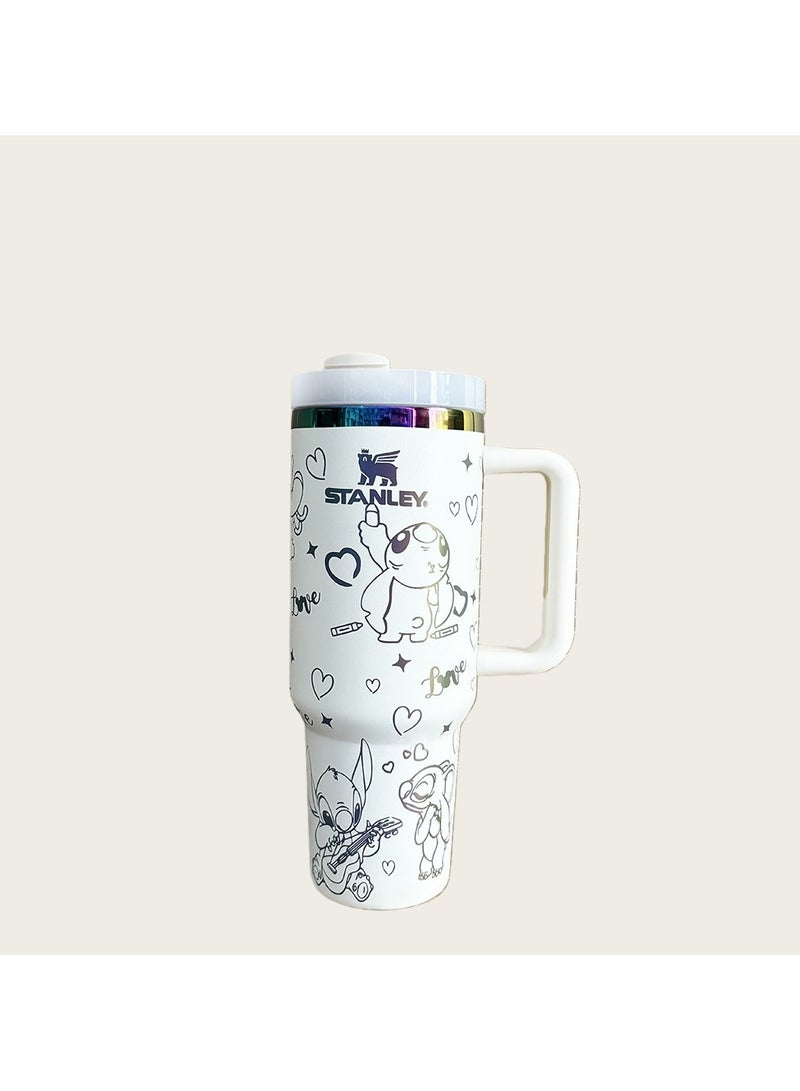 Stanley 40oz Large Capacity 304 Stainless Steel Car Insulated Mug with Handle - Image 1