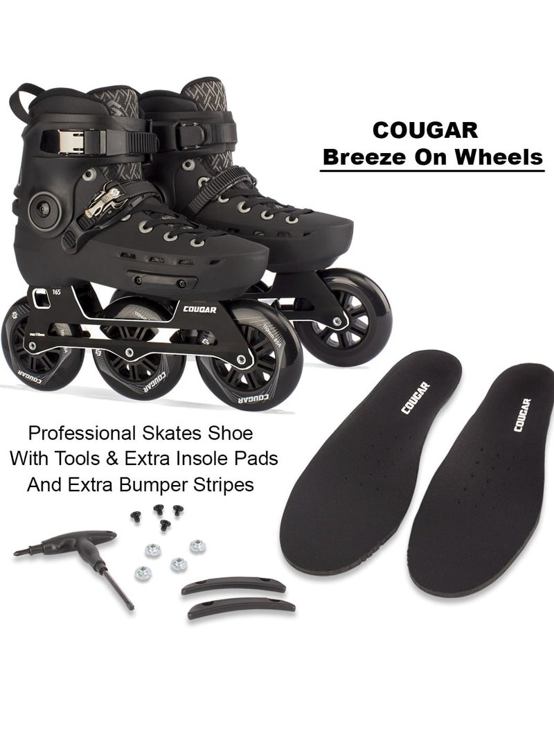 Cougar 3Wheels Inline Skates Shoes for Professional with High Speed - Image 4