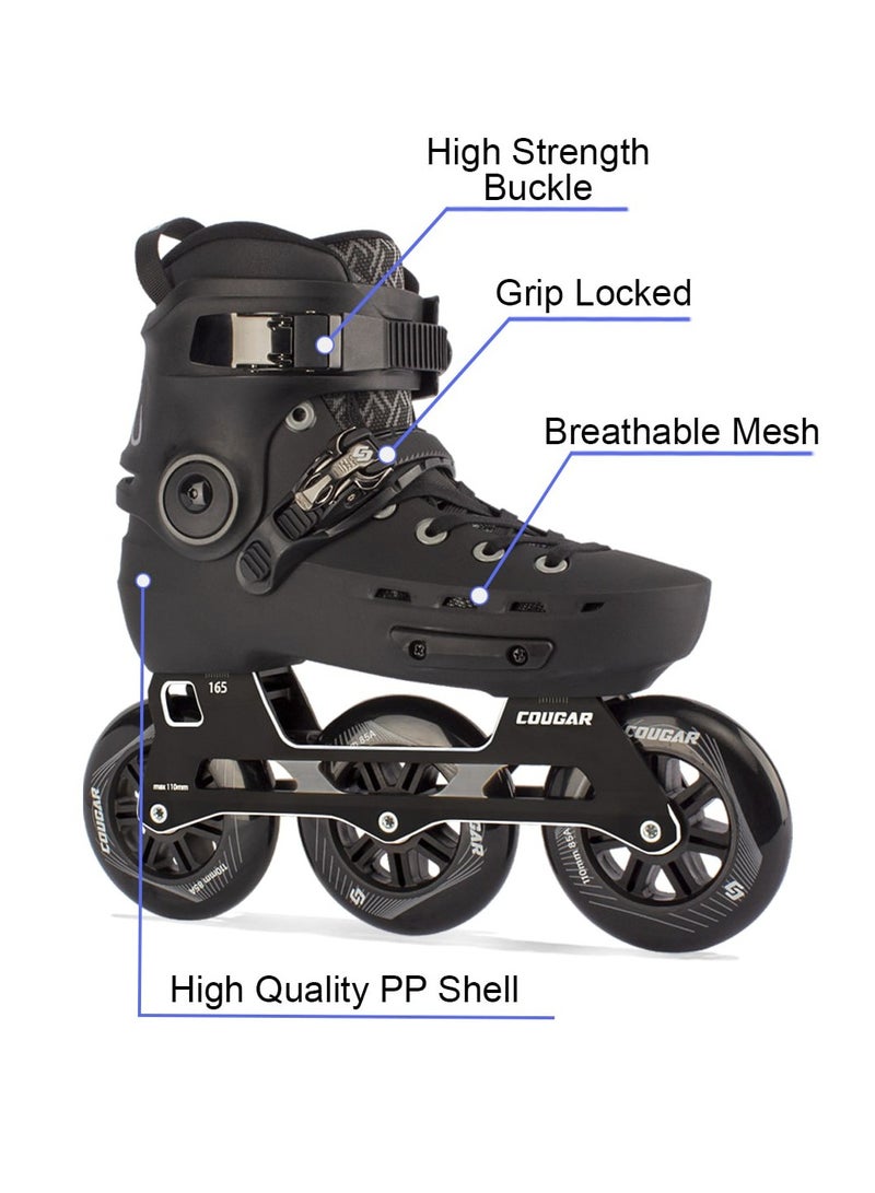 Cougar 3Wheels Inline Skates Shoes for Professional with High Speed - Image 3