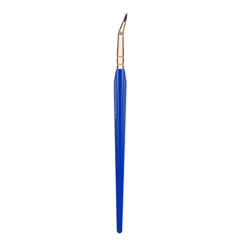 Bdellium Tools Professional Makeup Brush - Golden Triangle 708 Bent Eyeliner - With All Vegan and Soft Synthetic Fibers, For Smooth Application (Blue, 1pc) - Image 5