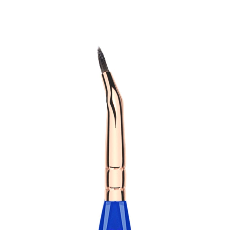 Bdellium Tools Professional Makeup Brush - Golden Triangle 708 Bent Eyeliner - With All Vegan and Soft Synthetic Fibers, For Smooth Application (Blue, 1pc) - Image 2