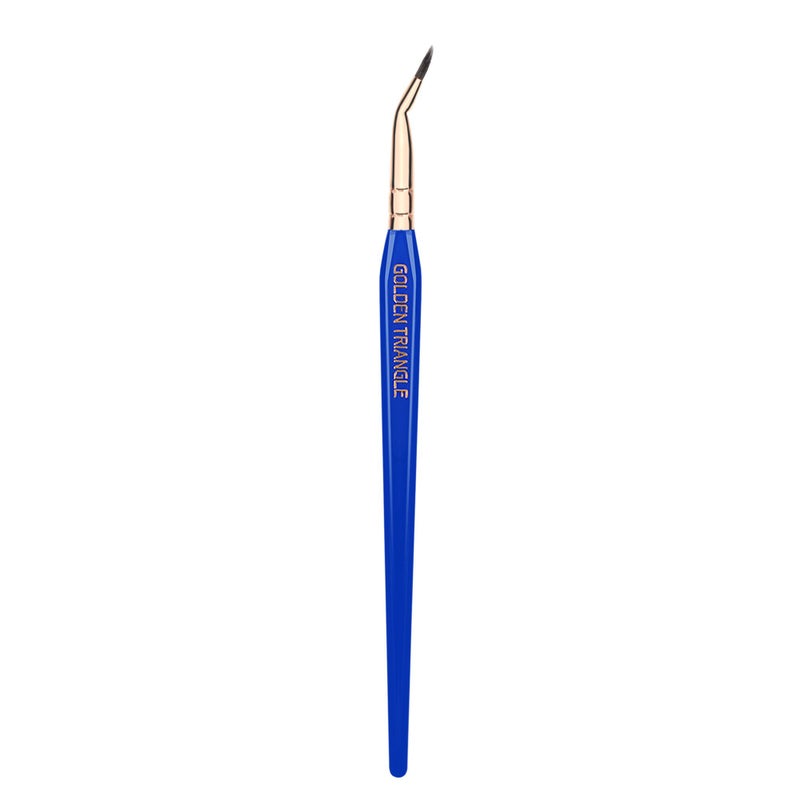 Bdellium Tools Professional Makeup Brush - Golden Triangle 708 Bent Eyeliner - With All Vegan and Soft Synthetic Fibers, For Smooth Application (Blue, 1pc) - Image 4