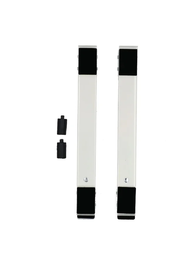 HoneyBee 2-Piece Adjustable Appliance Roller Set Silver and Black 6 x 10 x 50 cm JR-DZ003