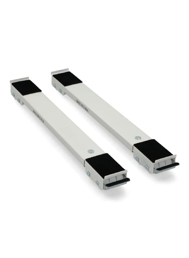 HoneyBee 2-Piece Adjustable Appliance Roller Set Silver and Black 6 x 10 x 50 cm JR-DZ003