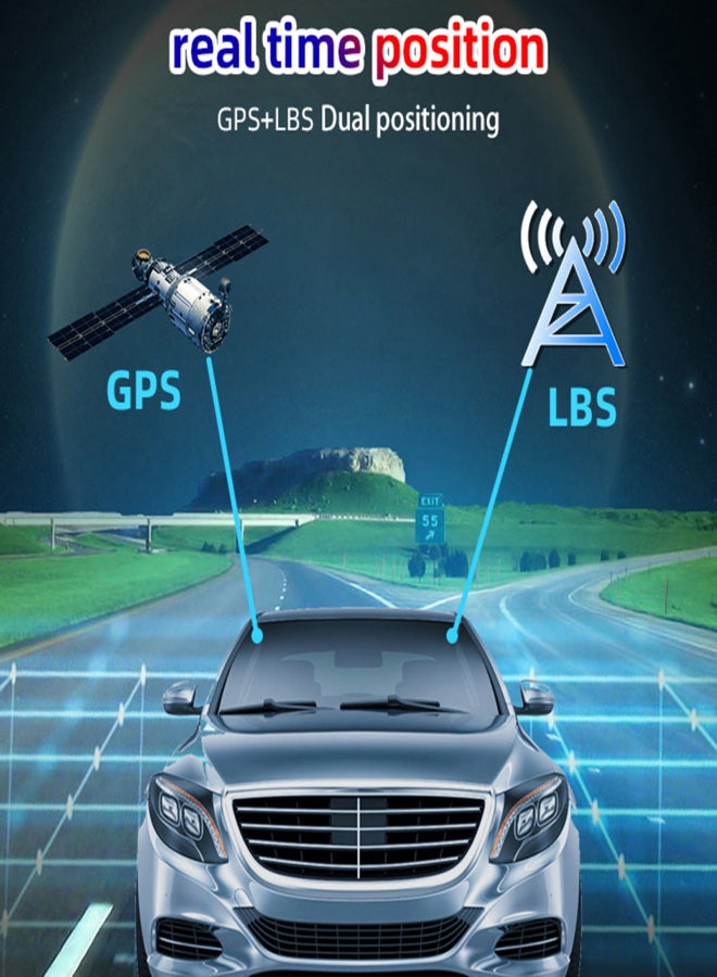 جهاز تتبع GPS للمركبات، جهاز تتبع صغير للسيارات والشاحنات وسيارات الأجرة بنظام OBD، مزود بنظام إنذار. - Image 2