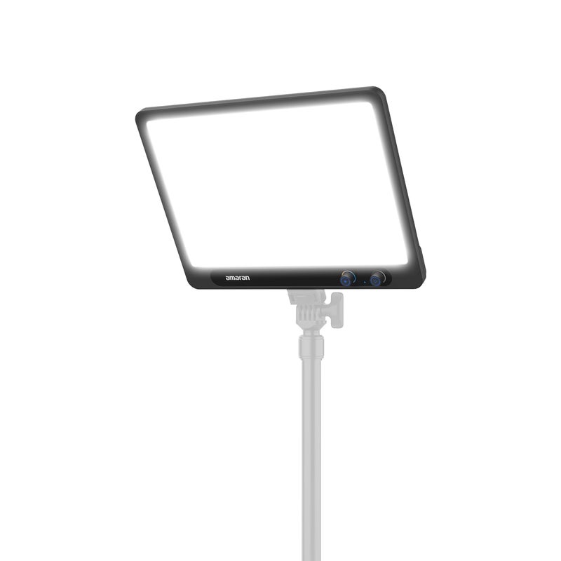 amaran Verge Bi-Color Edge-lit Rectangular Panel,26W Soft LED Video Light Adjustable CCT,APP Control Professional Studio Light for Streaming, Gaming Studio,Recording and Video Conferencing (Charcoal) - Image 1