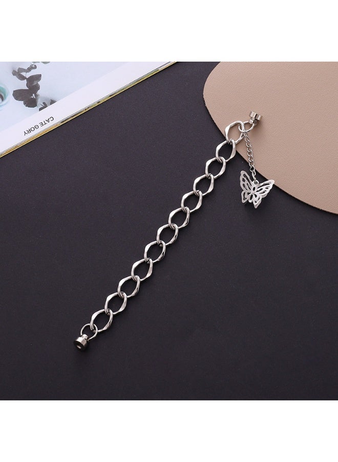 NIBEMINENT Phone Charm/ Chain Strap for Women Girls, Metal Smiley Cell Phone Case Lanyard Wrist Strap