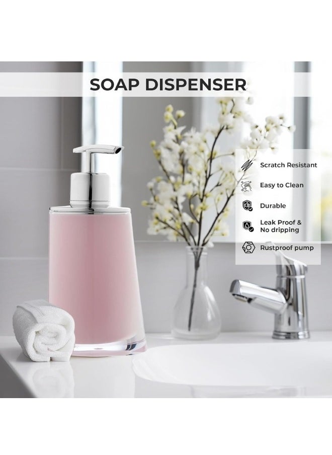 Happy Home - Acrylic Soap Dispenser Scratch Resistant Easy to Clean Durable Leak Proof Rustproof Pump400ml - Image 1
