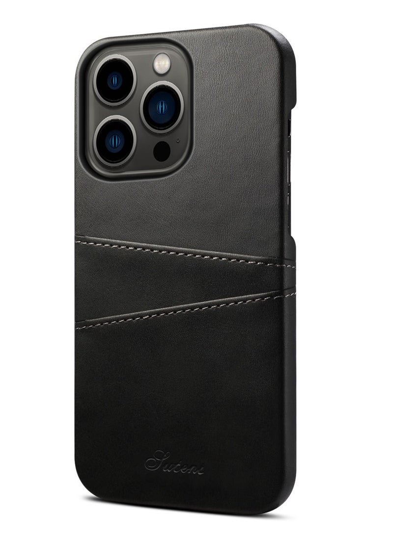 Suteni Leather Protective Back Cover Case Phone Case for iPhone - Image 1