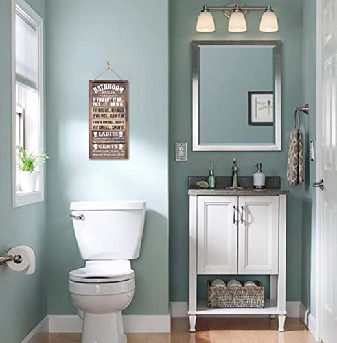 Gkwa Rustic Bathroom Decor, Western Bathrooms Decors, Funny Bathroom Signs Wall Decor, Country Bathrooms Decors - Image 2