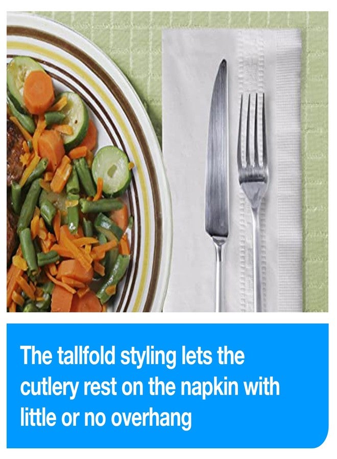 Tork White Soft Dinner Napkin, 1/8 Fold 2-ply, 15" x 17, 28 x 100 napkins, NP528PA - Image 4