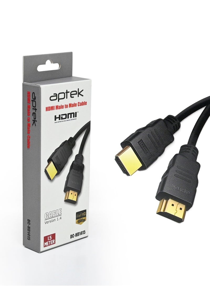 كابل HDMI عالي السرعة بطول 1.5 متر من ذكر إلى ذكر الإصدار 1.4 مع إيثرنت