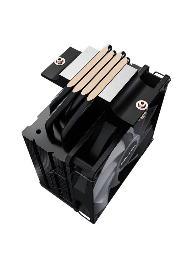 Valkyrie Aq125 Argb Black Vk Cpu Air Cooler, Anti-gravity Four Heat Pipes Direct Touch, 12cm Fan, Compatible With Lga1700 Am5 - Image 3
