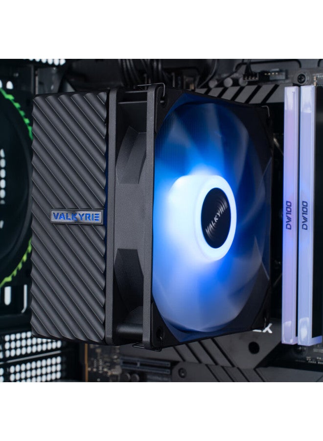Valkyrie Aq125 Argb Black Vk Cpu Air Cooler, Anti-gravity Four Heat Pipes Direct Touch, 12cm Fan, Compatible With Lga1700 Am5 - Image 5