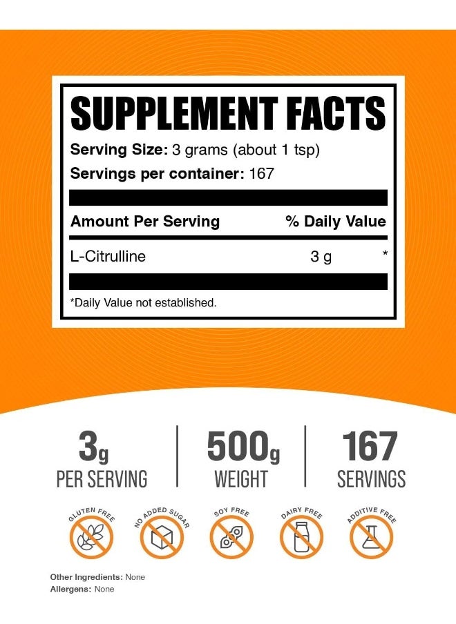 BulkSupplements L-Citrulline Powder (500 Grammes)  - Image 2
