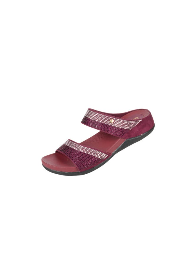 Michelle Morgan 092-3014 Michelle Morgan Ladies Casual Sandals 414RJ27E Bordo  - Image 1