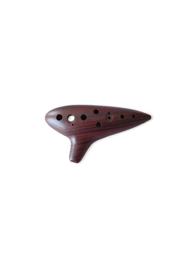 Ocarina Flute WC-917BW 12 Holes Wood Grain Alto C