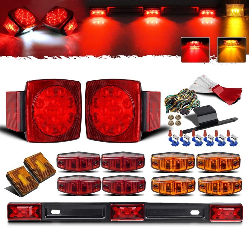 Partsam 12V Submersible LED Trailer Lights Kit - Image 1