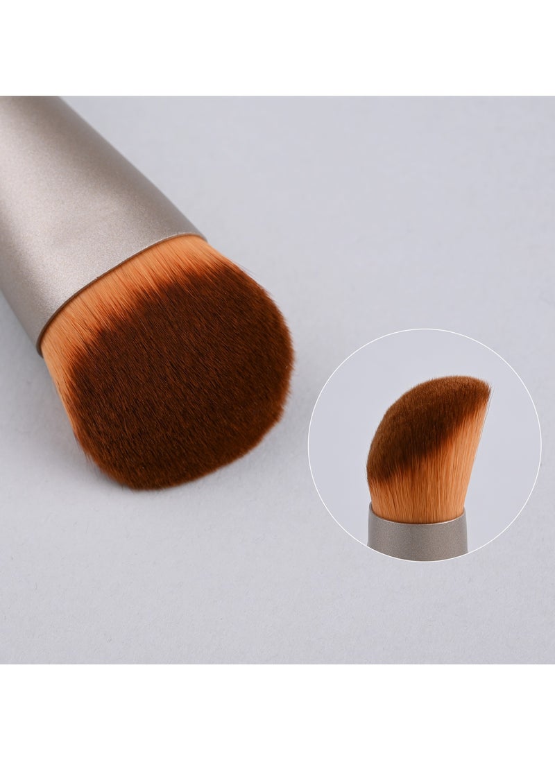 SaDM Shiny SaDM Shiny Mini Foundation Brush – Versatile Makeup Brush for Foundation, Powder, & Blush Application  - Image 4