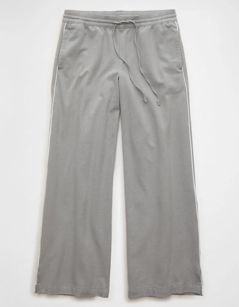 American Eagle  AE Stretch Low Rise Wide-Leg Track Pant for Women | Best Price UAE