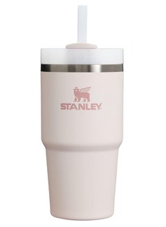 Stanley Quencher H2.0 Tumbler with Straw 20 oz | Twist On 3-Way Lid | Cupholder Compatible for Travel | Insulated Stainless Steel Cup | BPA-Free | Rose Quartz 2.0
