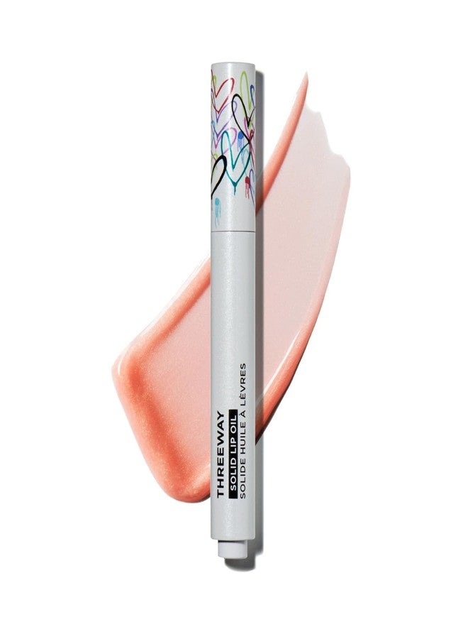 Deck of Scarlet Threeway Solid Lip Oil, Vegan Formula With Hyaluronic Acid and Hydrating Oil Blend, Glossy Finish - Goldcrown - Image 1