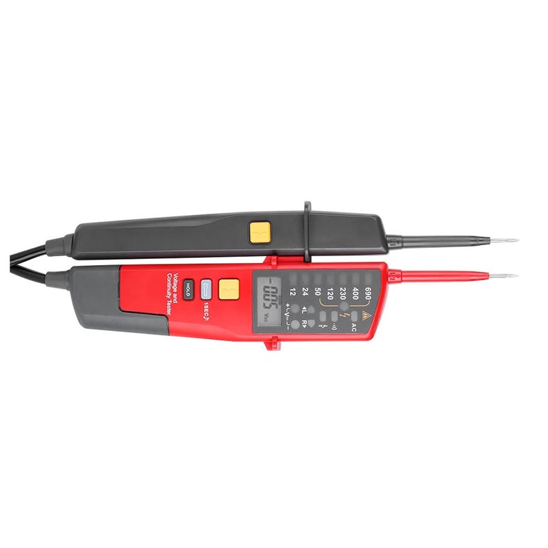 UT18C Voltage Continuity Tester Auto Range Voltage Meter RCD Tester with LCD Display for AC DC up to 690V Phase Indication More Function - Image 4