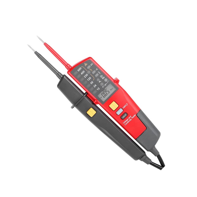 UT18C Voltage Continuity Tester Auto Range Voltage Meter RCD Tester with LCD Display for AC DC up to 690V Phase Indication More Function - Image 5