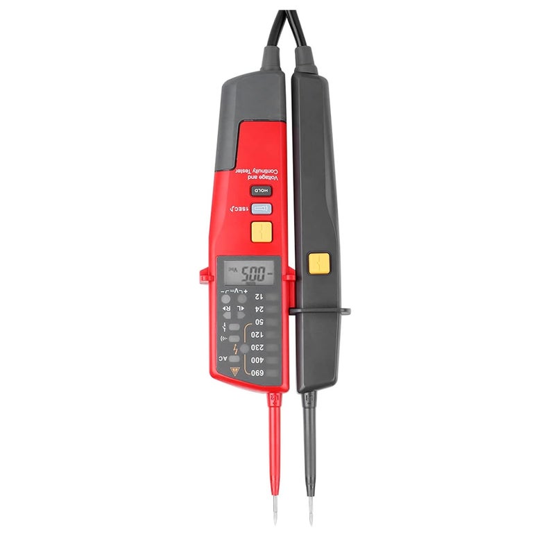 UT18C Voltage Continuity Tester Auto Range Voltage Meter RCD Tester with LCD Display for AC DC up to 690V Phase Indication More Function - Image 2