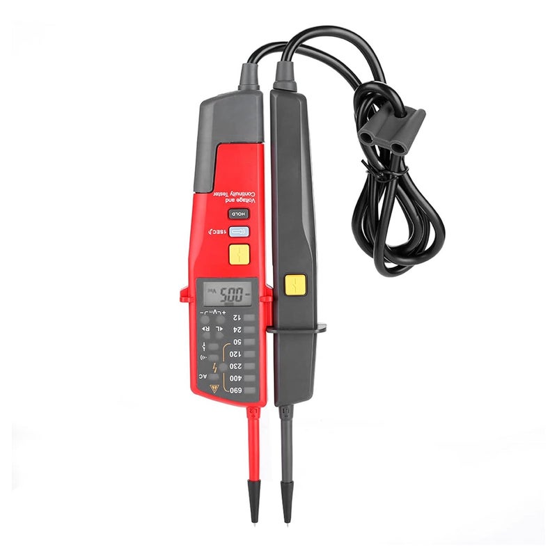 UT18C Voltage Continuity Tester Auto Range Voltage Meter RCD Tester with LCD Display for AC DC up to 690V Phase Indication More Function - Image 1