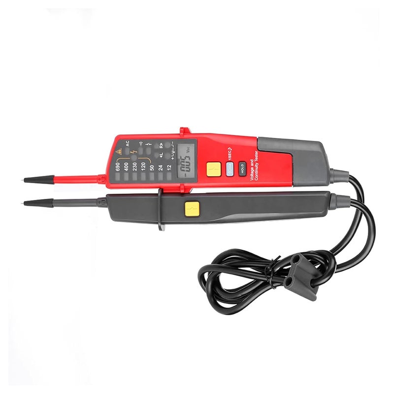 UT18C Voltage Continuity Tester Auto Range Voltage Meter RCD Tester with LCD Display for AC DC up to 690V Phase Indication More Function - Image 3