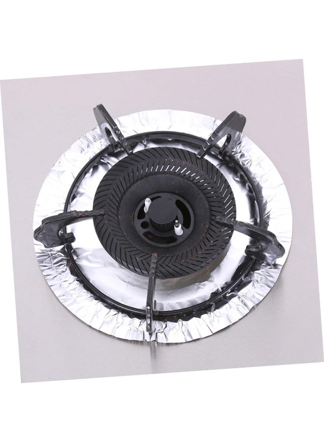 Gas Stove Liners 10pcs Aluminum Foil Covers Oil Proof Cleaning Pad Set - Image 1
