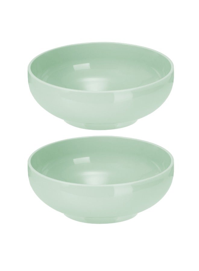 inochi Amori Large Feeding Bowl 850 ML, Tea Green-Matcha, 2 Pieces - Image 1