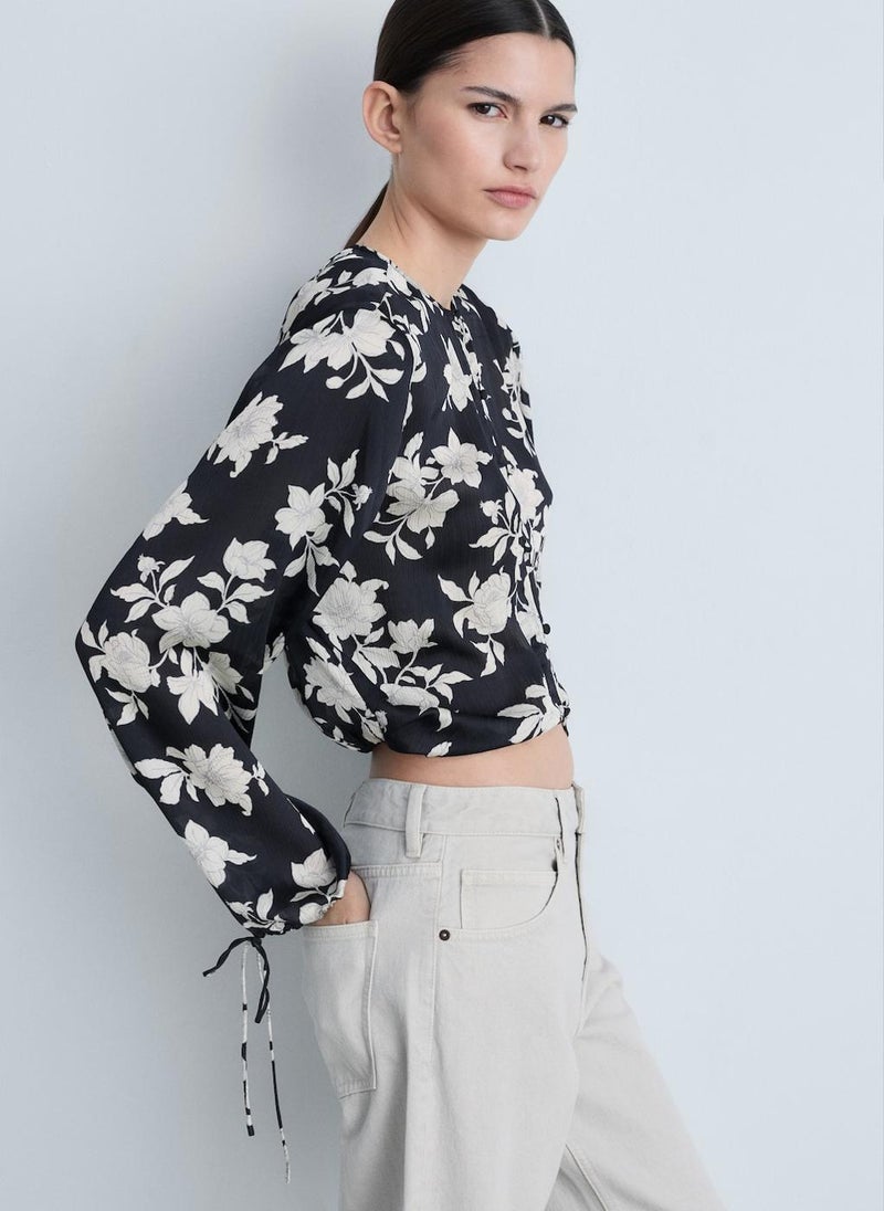 MANGO Floral Print Blouse  - Image 3