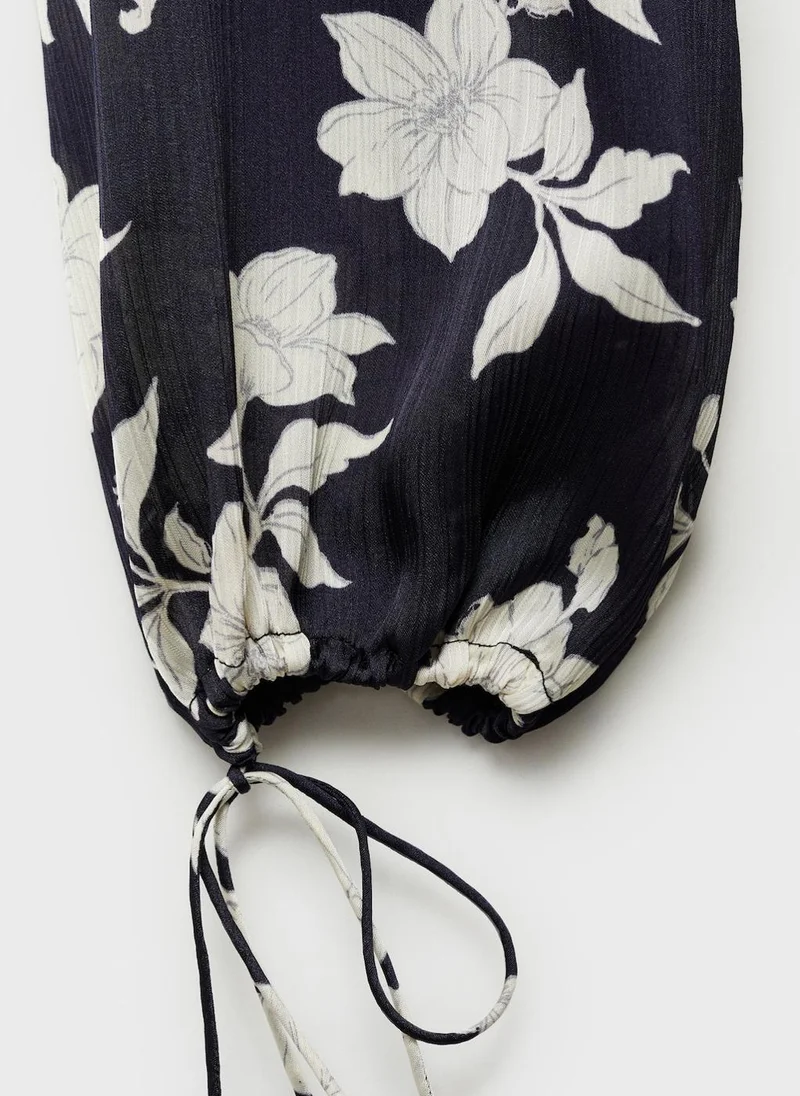 MANGO Floral Print Blouse