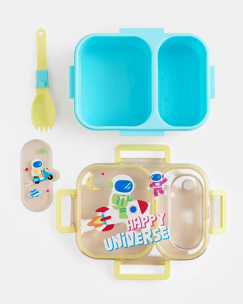 Redtag Blue Astronaut Print Bento Lunch Box