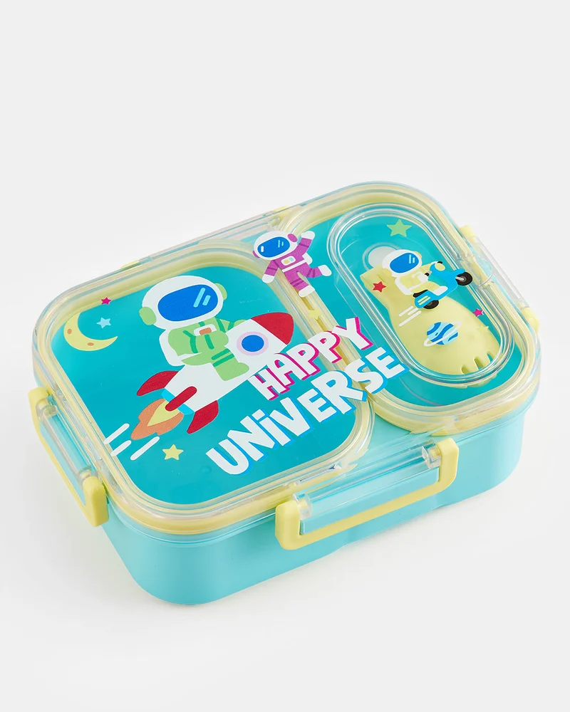 Redtag Blue Astronaut Print Bento Lunch Box