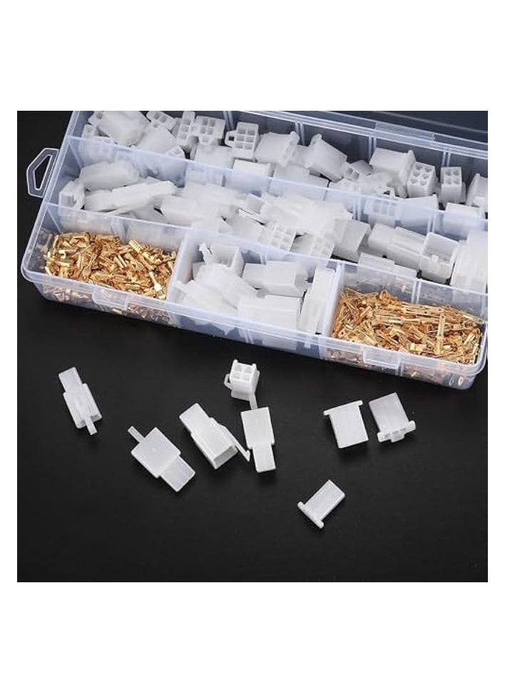 erorex 380 Pcs Terminal Wire Connectors 2.8mm 2 3 4 6 Pin Plug Kit, Automotive Housing Pin Header Crimp Electrical Wire Terminals Connectors, Bullet Terminal Wire Connectors for Car, Motorcycle, Boats  - Image 4