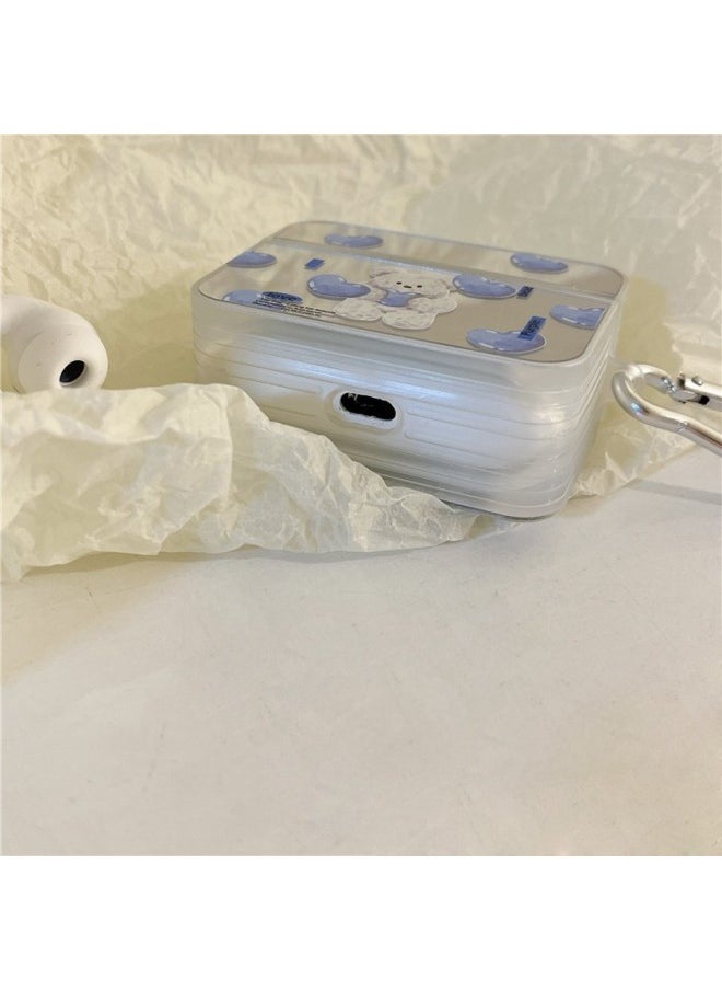 Generic - Suitable For Apple AirPods 4 Generation AirPods Bluetooth Headset Anti-fall Protection Square Case-Color:With Pendant-Applicable Models:Airpods Pro2 - Image 1