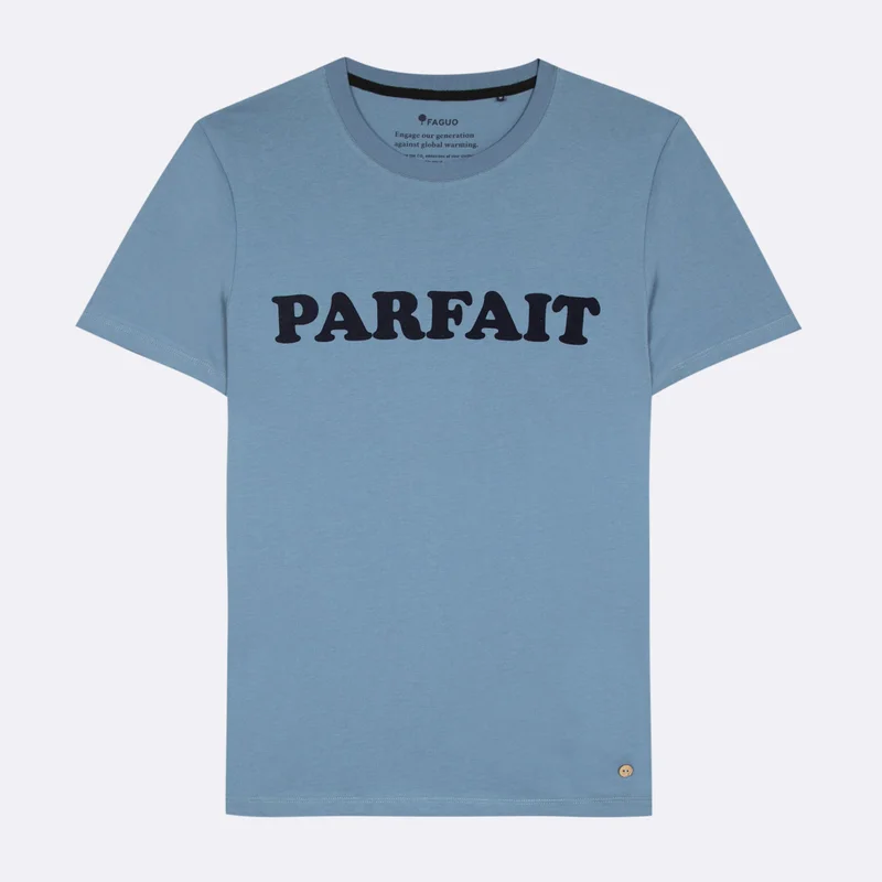 Faguo Arcy Parfait Blue T-shirt in cotton