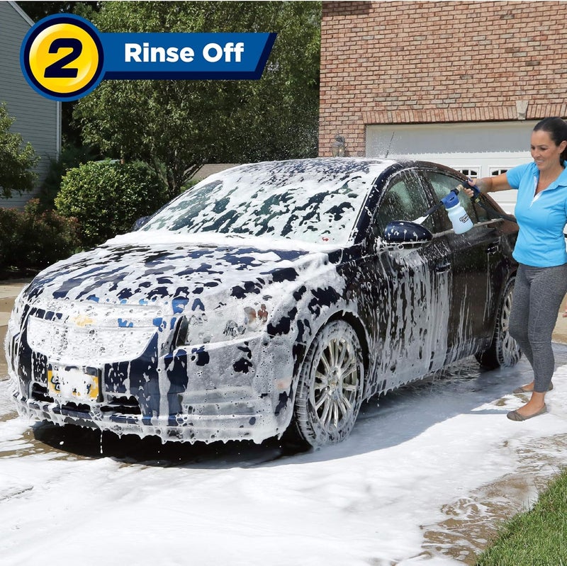 أونتل أداة ضخ الرغوة من Carwash Cannon للسيارات والشاحنات والقوارب وغيرها – 5 إعدادات للرش، مجرد رش ثم شطف، بدون بقايا أو طبقة على السطح (قد تختلف التغليفات). - Image 4