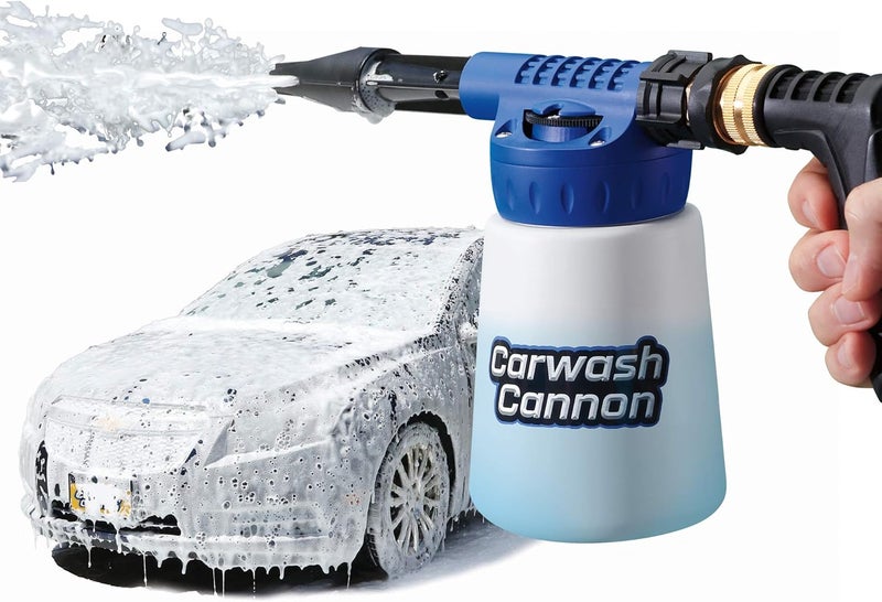 أونتل أداة ضخ الرغوة من Carwash Cannon للسيارات والشاحنات والقوارب وغيرها – 5 إعدادات للرش، مجرد رش ثم شطف، بدون بقايا أو طبقة على السطح (قد تختلف التغليفات). - Image 1