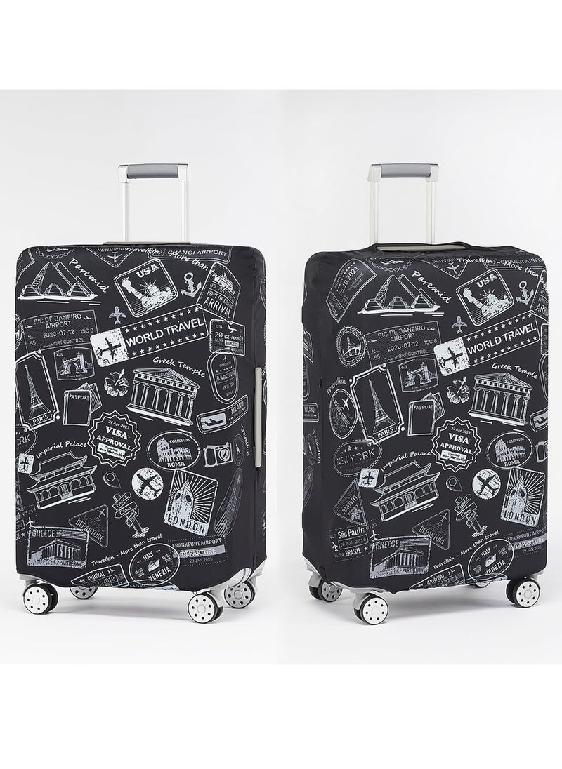 KASTWAVE - Luggage Covers For Suitcase, Travel Luggage Cover Suitcase Protector Scratch-Resistant, Washable Luggage Cover, Suitcase Cover Protector Fit 18-21 Inch Luggage - Image 1