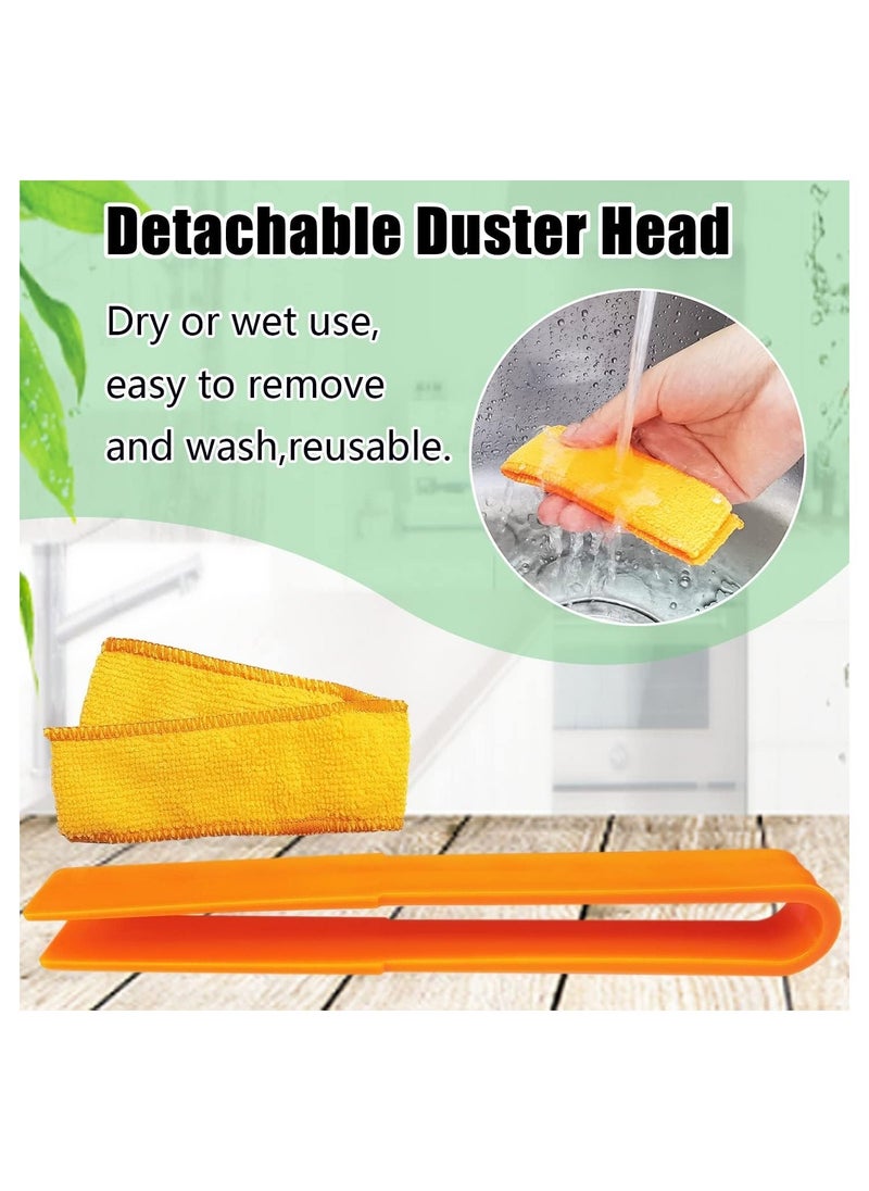 Beauenty 4 Pack Window Blinds Cleaner Duster Brush Blinds Duster with 4 Microfiber Sleeves Blinds Cleaning Tools for Window Blinds Air Conditioner Vents Fans Car Vents Jalousie Dust - Image 3