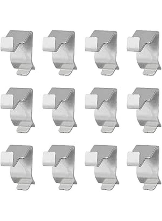 Heavy Duty 8mm Thick Metal Shelf Support Clips 50Pcs for Cabinets Bookshelves - Image 1