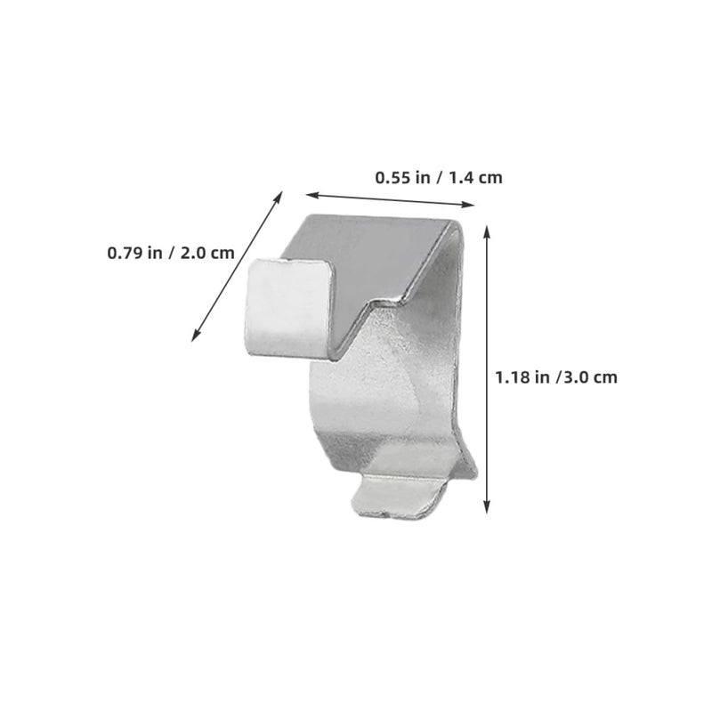 Heavy Duty 8mm Thick Metal Shelf Support Clips 50Pcs for Cabinets Bookshelves - Image 3