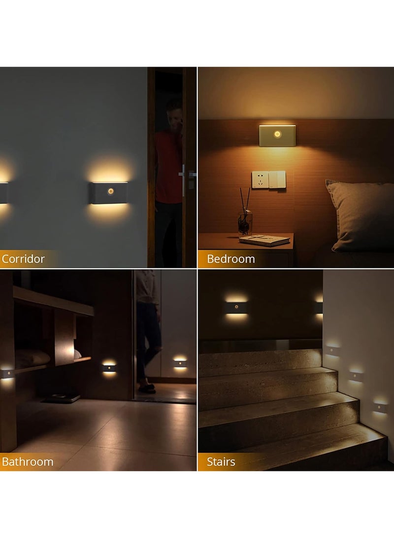 كيمايا Motion Sensor Night Light, Rechargeable Powered LED Closet Light, Wireless Magnetic Cabinet Lights for Indoor Bedroom Kitchen Hallway Stair Toilet Bathroom 1PC (Square)  - Image 5