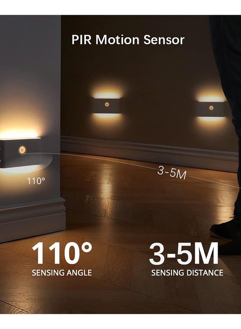 كيمايا Motion Sensor Night Light, Rechargeable Powered LED Closet Light, Wireless Magnetic Cabinet Lights for Indoor Bedroom Kitchen Hallway Stair Toilet Bathroom 1PC (Square)  - Image 2