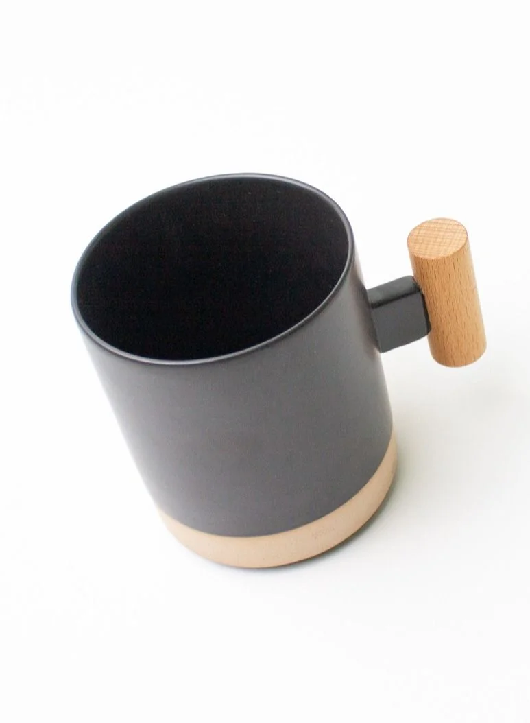 Prickly Pear Prickly Pear Coffee Mug with Wooden Handle - Unique and Comfortable Design