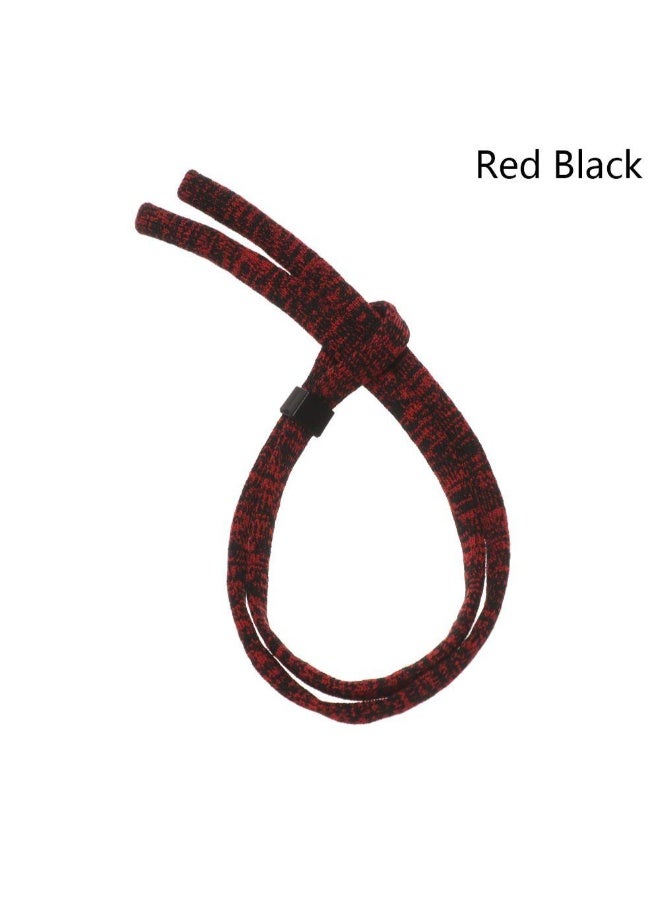 Red–Black Eyeglasses Chain – Sports Retainer, Anti-Slippery, Universal Unisex Fit - Image 1